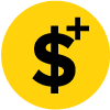 Icon of dollar sign symbol