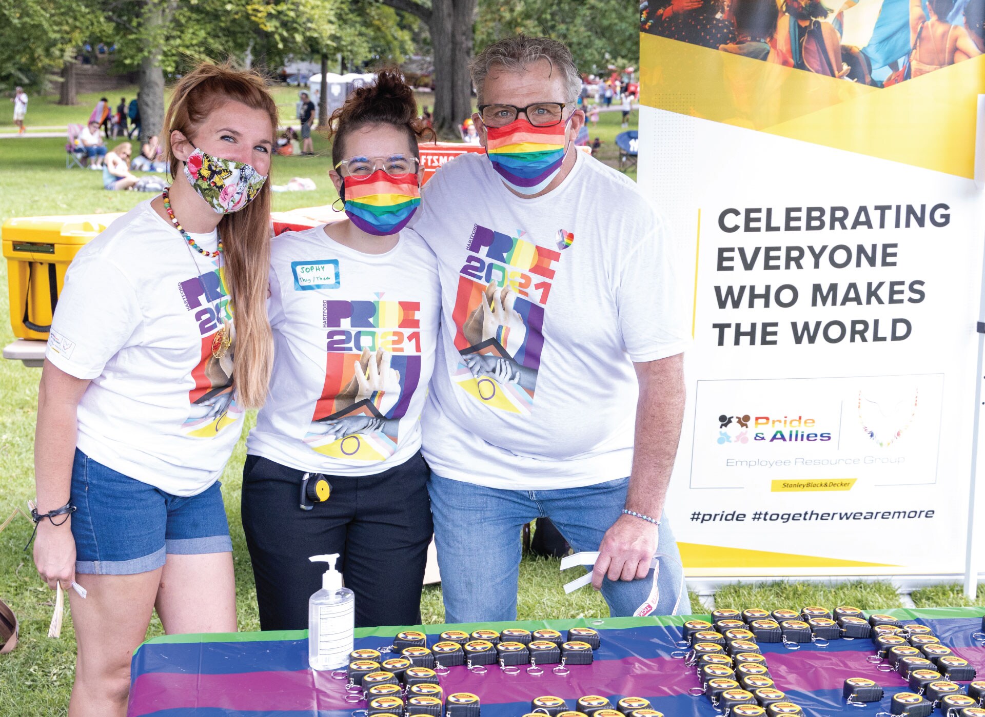 Stanley Black & Decker employees in a Pride & Allies event