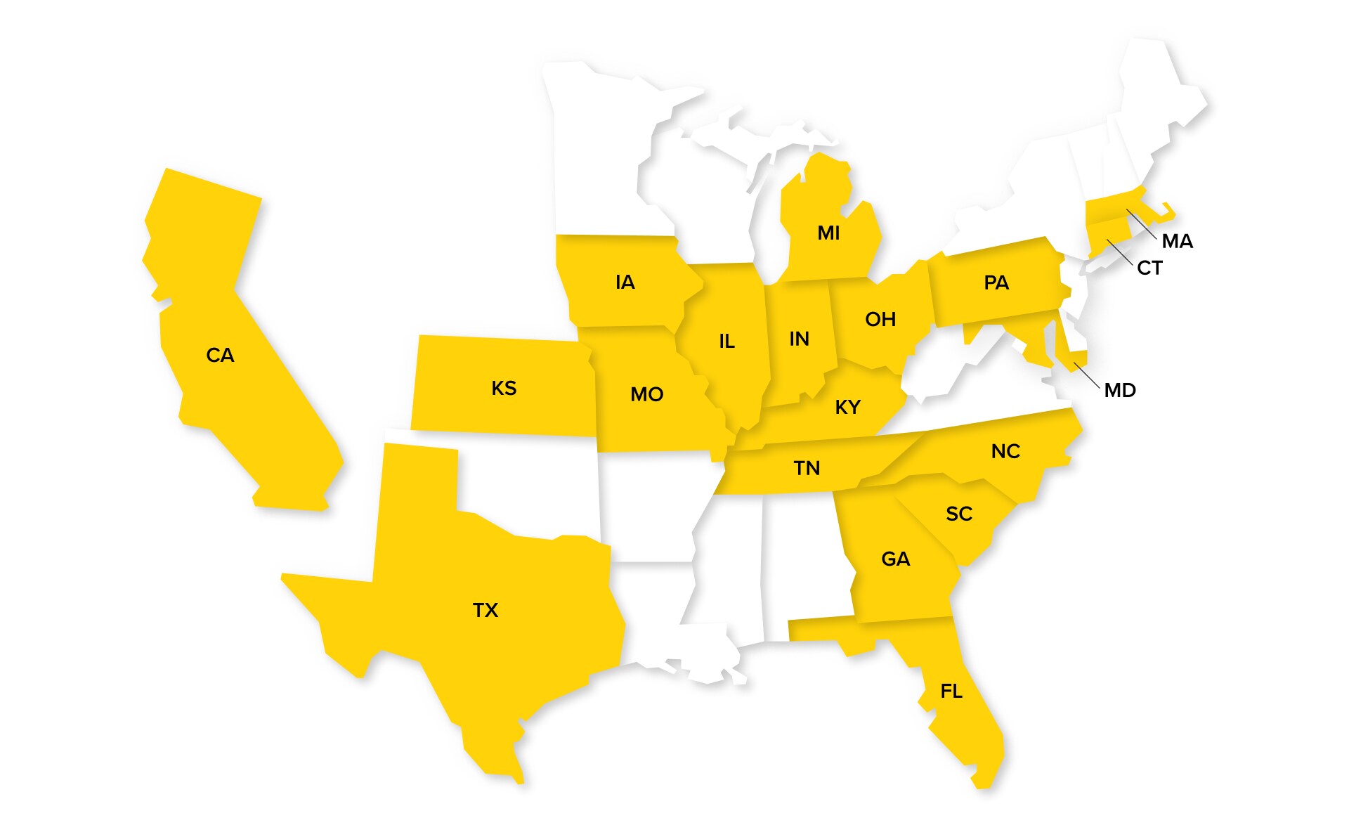 Stanley Black & Decker facilities in the United States