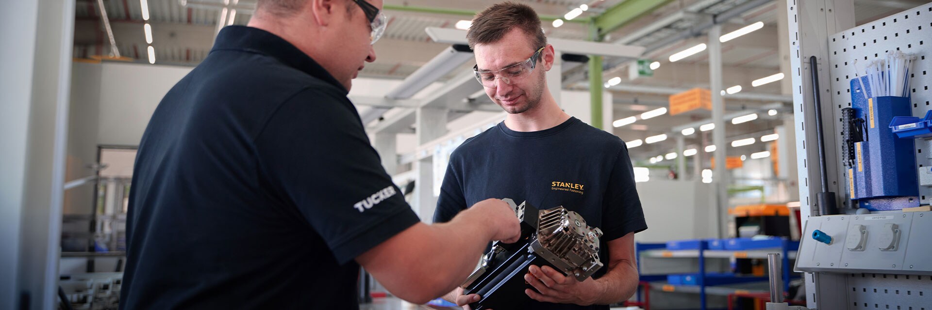 Stanley Black & Decker employees working in a facility