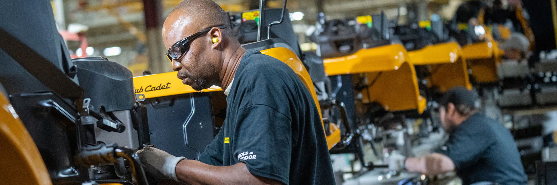 Stanley Black & Decker employee working in a facility